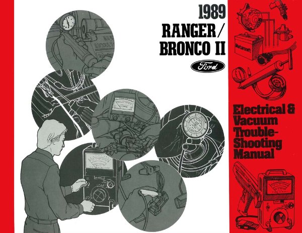 1989 Ford Truck Ranger, Bronco II Wiring Diagrams Manual