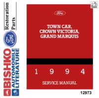 1994 Ford Crown Victoria, Town Car, Grand Marquis Shop Service Repair Manual PDF sample image