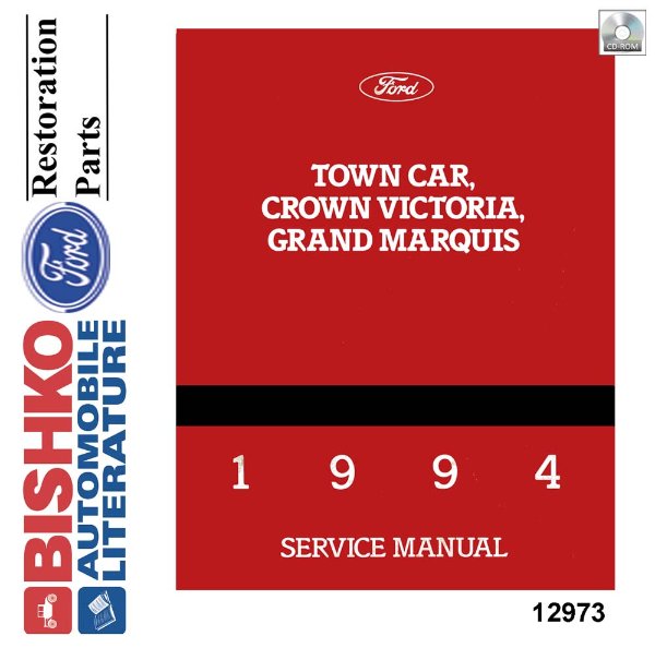 1994 Ford Crown Victoria, Town Car, Grand Marquis Factory Shop Service Manual