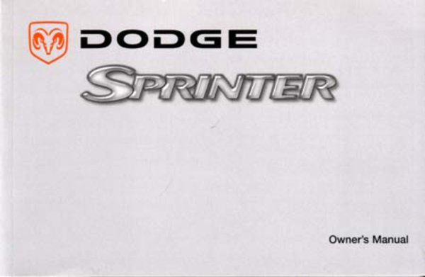 2004 Dodge Sprinter Van Owner's Manual