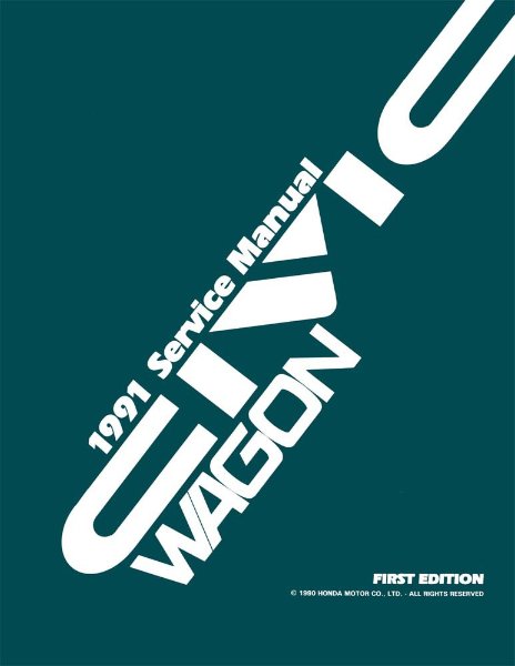 1991 Honda Civic Wagon Factory Shop Service Manual