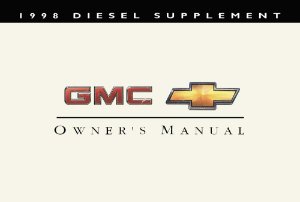 1998 Chevrolet & GMC Light Duty Trucks Owner's Manual