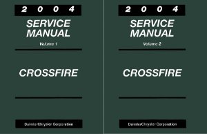 2004 Chrysler Crossfire Factory Shop Service Manual