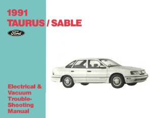 1991 Ford Taurus, Sable Wiring Diagrams Manual