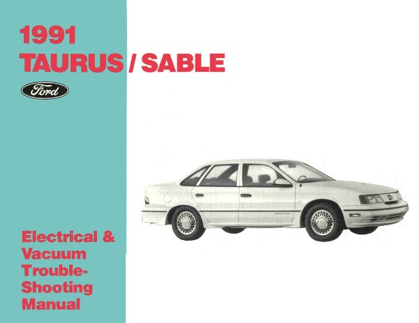 1991 Ford Taurus, Sable Wiring Diagrams Manual