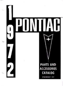 1965–1972 Pontiac All Models Parts Book