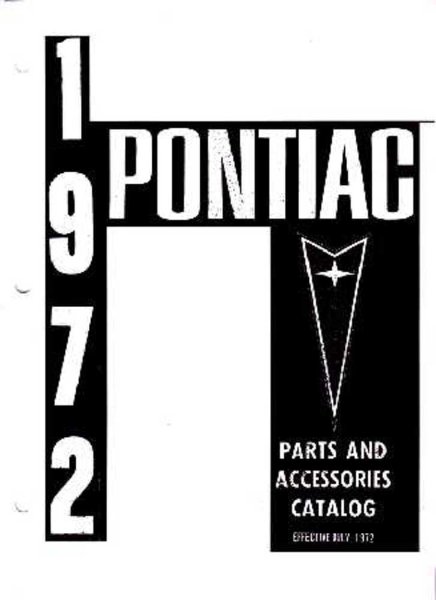 1965–1972 Pontiac All Models Parts Book