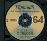1964 PLYMOUTH Body, Chassis & Electrical Service Manual sample image