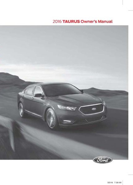 2016 Ford Taurus Owner's Manual