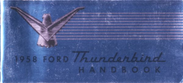 1958 Ford Thunderbird Owner's Manual