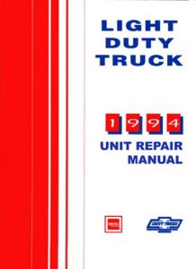 1994 Chevrolet Truck C10, C20, C30, K10, K20, K30 Factory Shop Service Manual