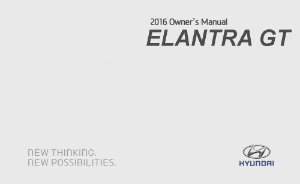 2016 Hyundai Elantra Owner's Manual