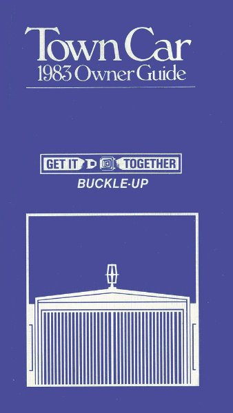1983 Lincoln Town Car Owner's Manual