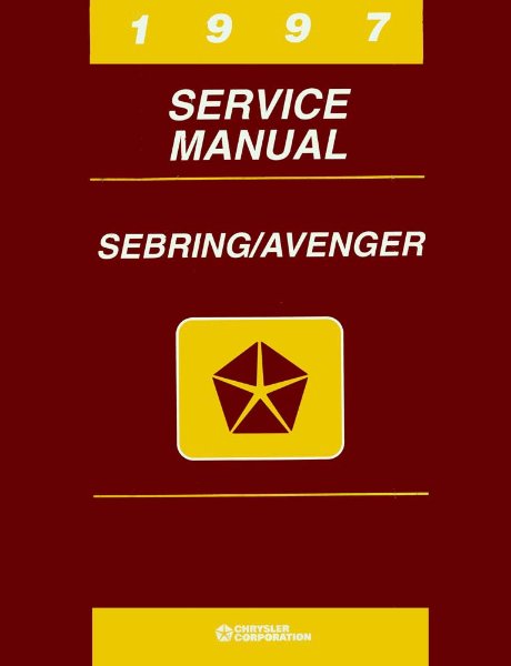 1997 Chrysler Sebring & Avenger Factory Shop Service Manual