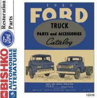 1958 Ford Truck Parts Numbers Book List PDF Interchange Images sample image