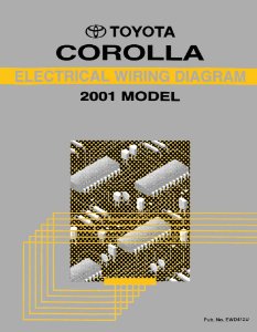 2001 Toyota Corolla Wiring Diagrams Manual
