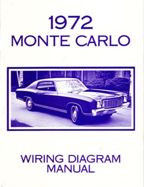 1972 Chevrolet Monte Carlo Wiring Diagrams Manual