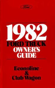 1982 Ford Econoline, Club Wagon Owner's Manual