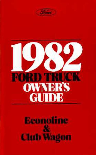 1982 Ford Econoline, Club Wagon Owner's Manual