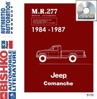 1984-87 JEEP COMANCHE Chassis & Electrical Service Manual sample image