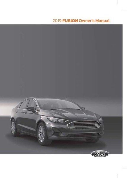 2019 Ford Fusion Owner's Manual