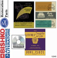 1952 1953 1954 1955 Lincoln Parts Numbers Book PDF List Guide Interchange Drawing sample image