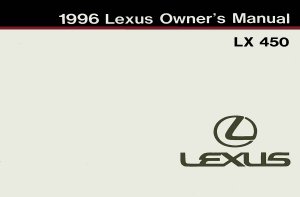 1996 Lexus LX450 Owner's Manual