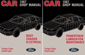 1987 Ford Escort, Tempo, Topaz, Lynx Factory Shop Service Manual