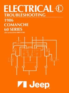1986 Jeep Comanche, 60 Series Factory Shop Service Manual