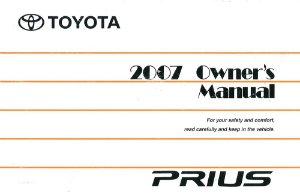 2007 Toyota Prius Owner's Manual