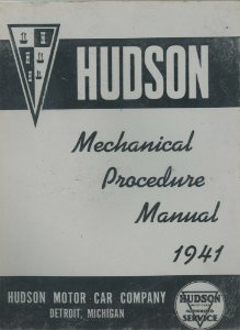 1941 Hudson All Models Factory Shop Service Manual
