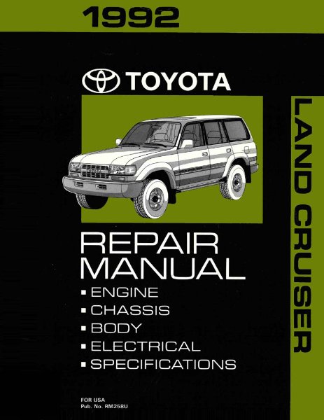 1992 Toyota Land Cruiser Factory Shop Service Manual