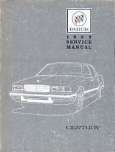 1989 Buick Century Factory Shop Service Manual