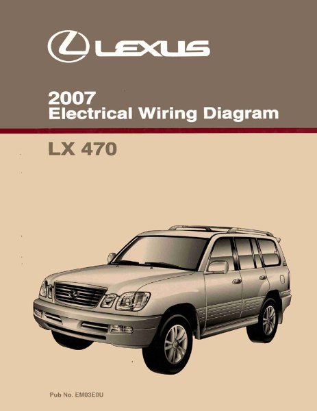 2007 Lexus LX 470 Wiring Diagrams Manual