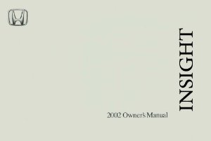 2002 Honda Insight Owners Manual User Guide