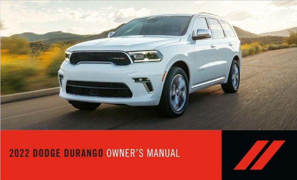 2022 Dodge Durango Owner's Manual