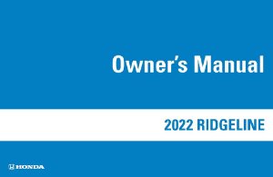 2022 Honda Ridgeline Owner's Manual
