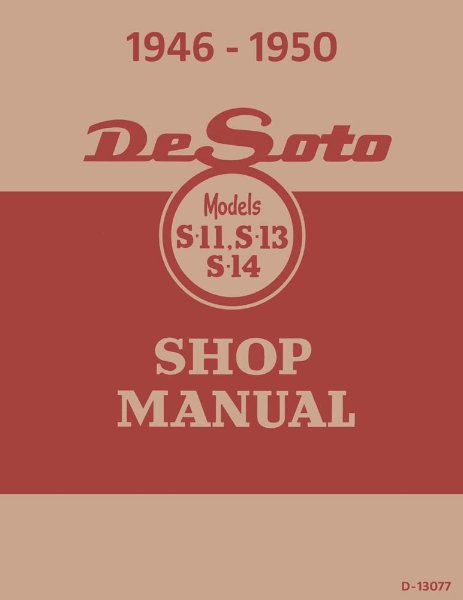 1946–1950 Desoto All Models Factory Shop Service Manual