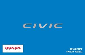 2016 Honda Civic Coupe Owner's Manual
