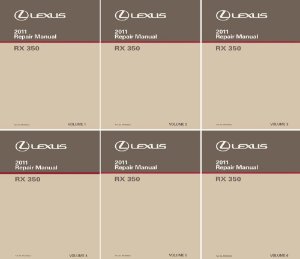 2011 Lexus RX 350 Factory Shop Service Manual