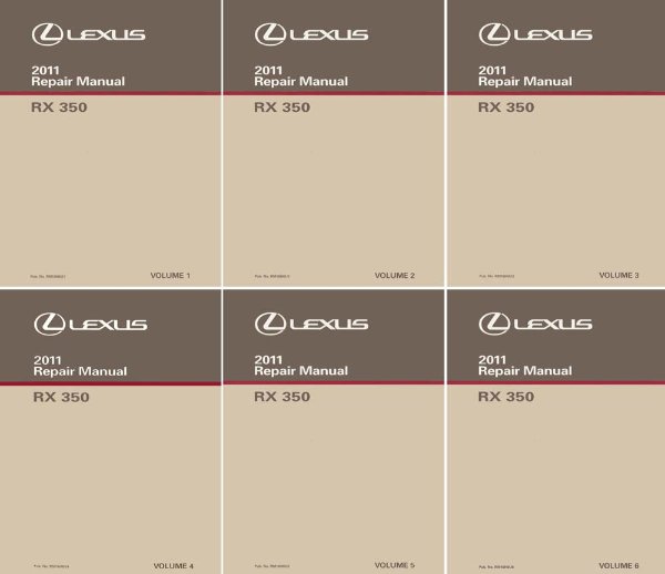 2011 Lexus RX 350 Factory Shop Service Manual