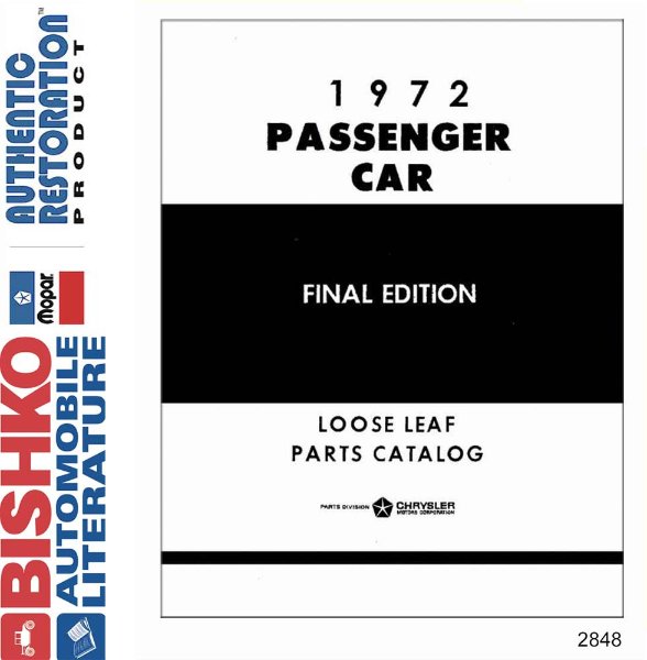 1972 Mopar Chrysler Dodge Desoto Plymouth Parts Numbers Book List PDF Interchange
