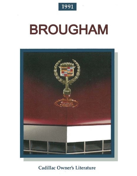1991 Cadillac Brougham Owner's Manual