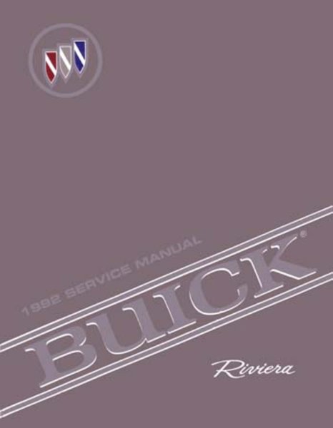 1992 Buick Riveria Factory Shop Service Manual