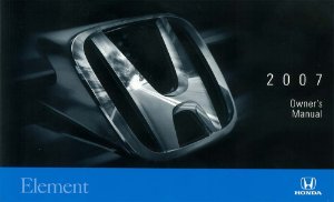 2007 Honda Element Owner's Manual
