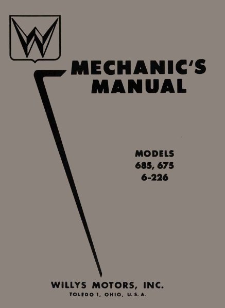 1952–1955 Jeep Aero Car Factory Shop Service Manual