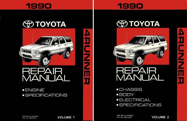 1990 Toyota 4-Runner Shop Service Repair Manual