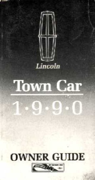 1990 Lincoln Town Car Owner's Manual