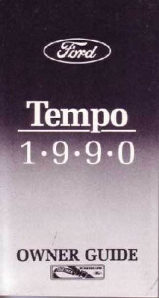 1990 Ford Tempo Owner's Manual