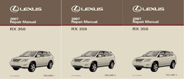 2007 Lexus RX 350 Factory Shop Service Manual